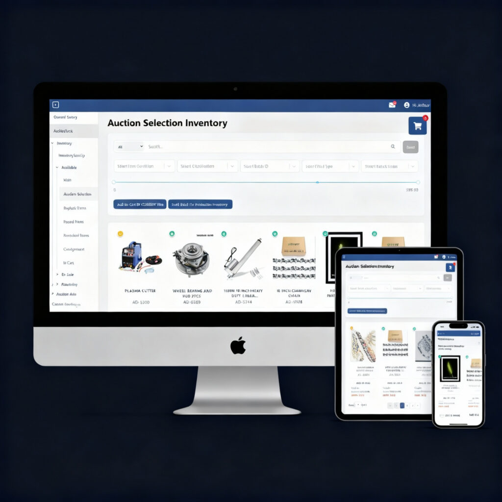 MintC Tech backend dashboard for mastering your auctions
