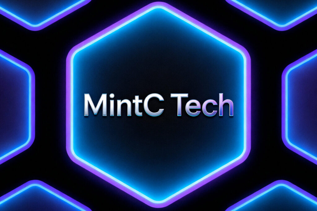 MintC Tech FAQ page hero image with company logo